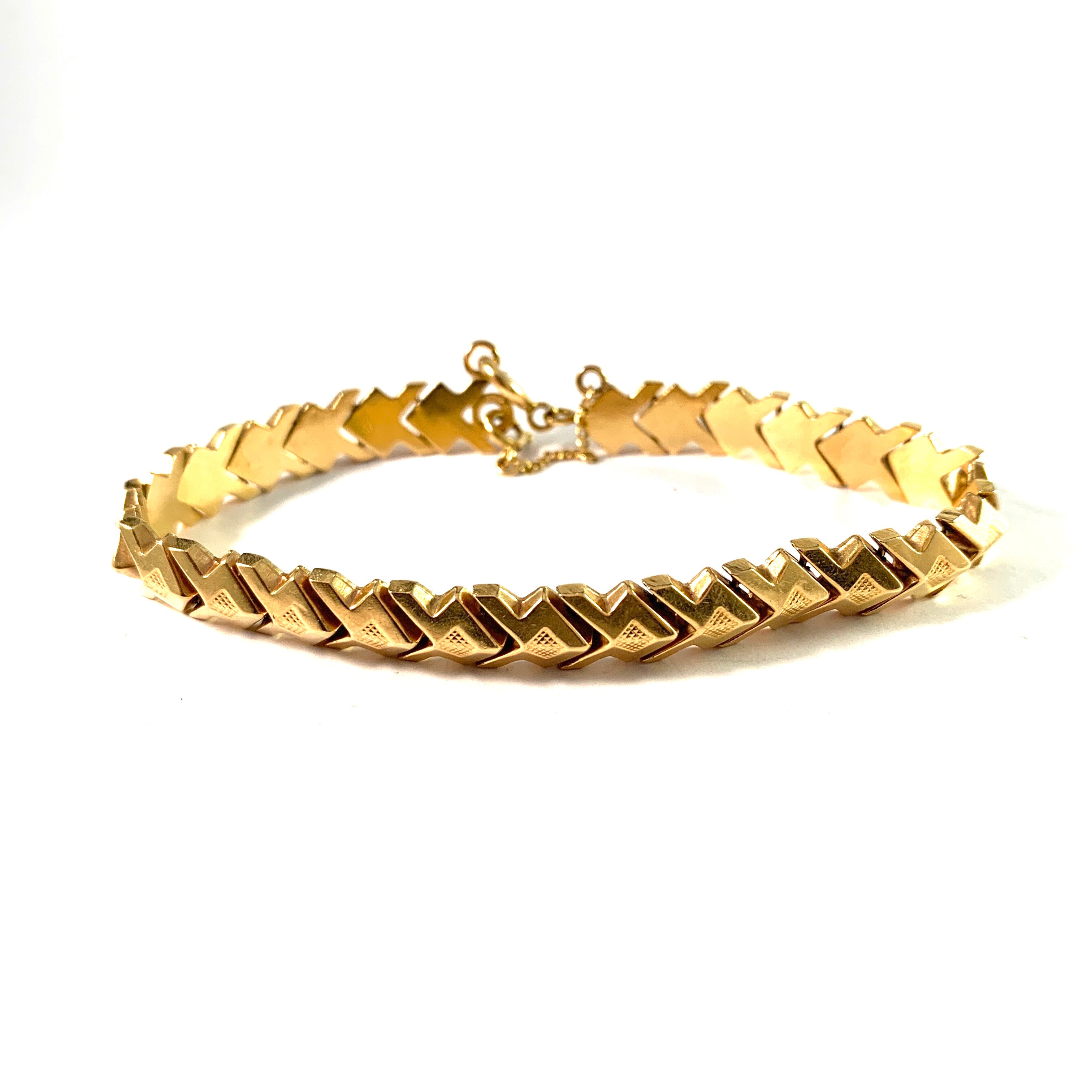 UNO A ERRE Arezzo Italy 1944 68 Mid Century 18k Gold Bracelet