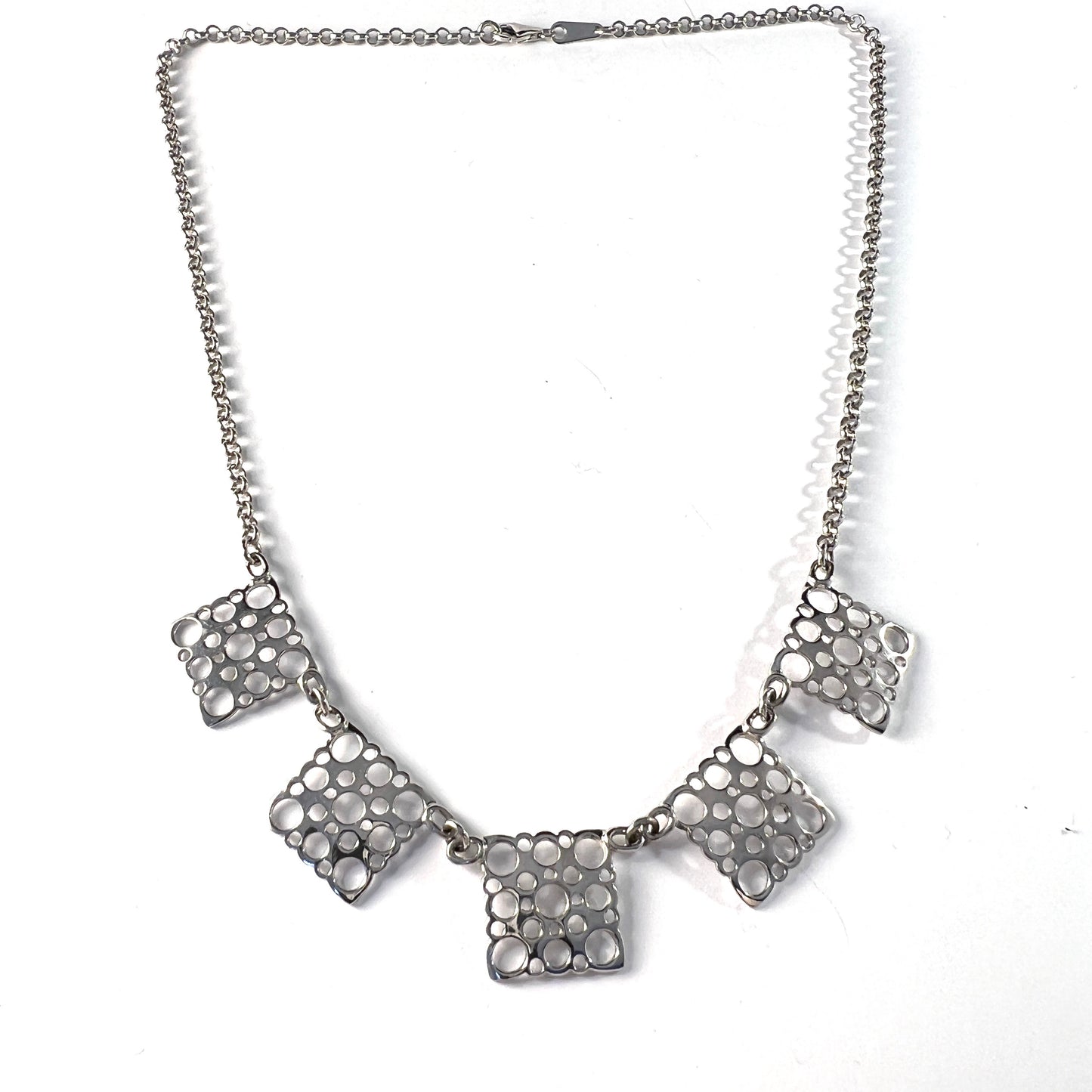 Liisa Vitali for Kultakeskus, Finland Vintage Sterling Silver Necklace