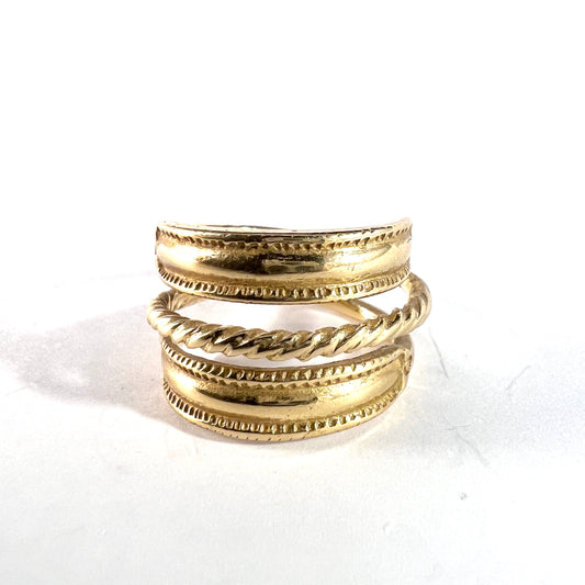 Bengt Hallberg, Sweden. Vintage 18k Gold Viking Copy Ring.