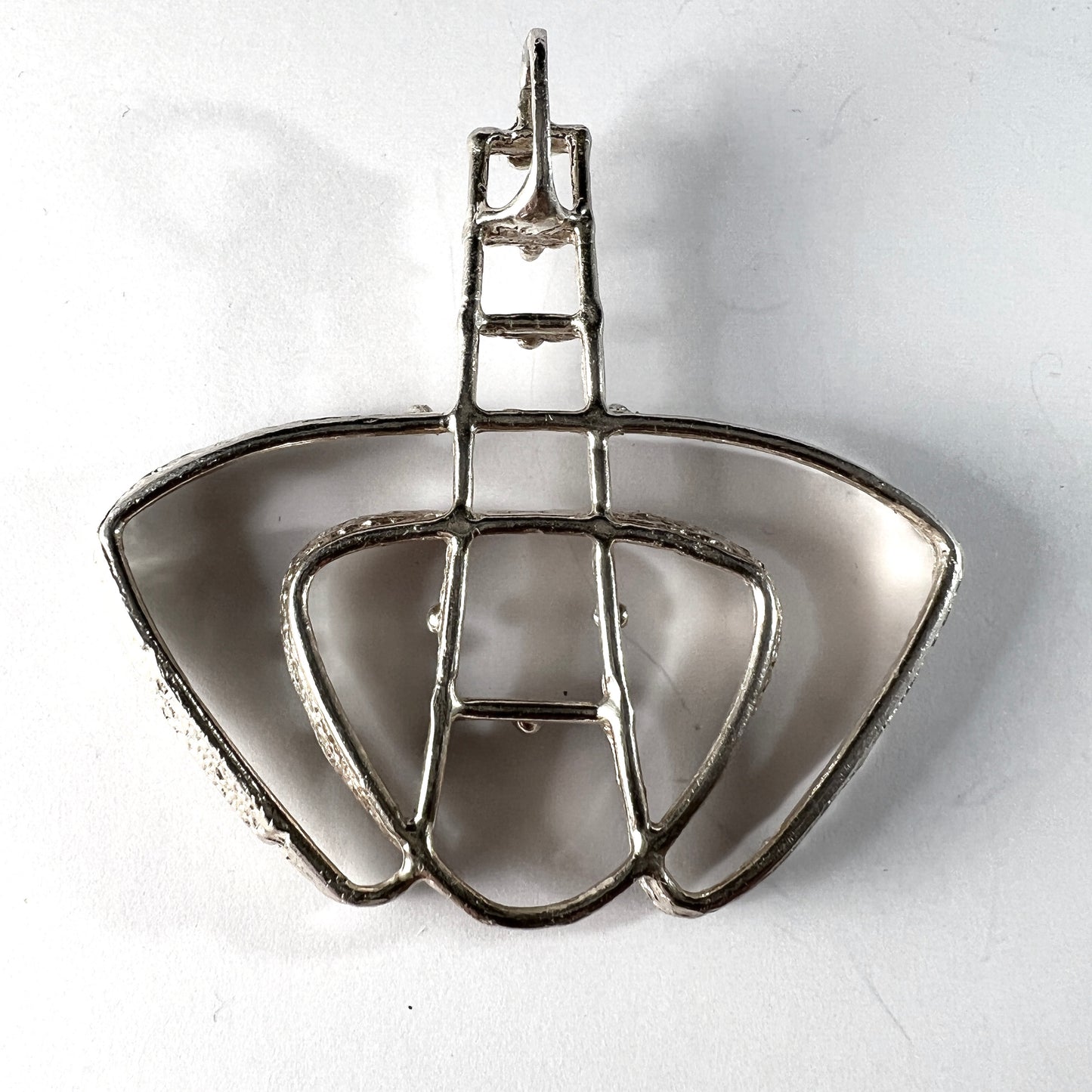 Else and Paul, Norway 1960s Large Sterling Silver Pendant.