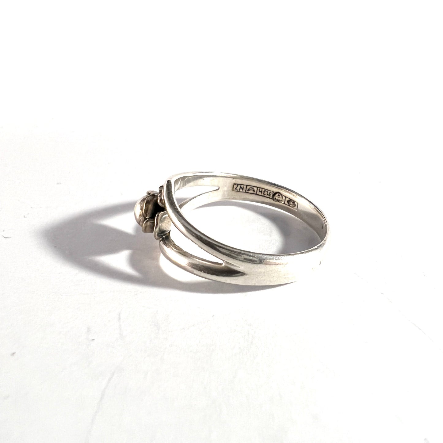 Erik Granit, Finland 1966. Vintage Solid Silver Ring.