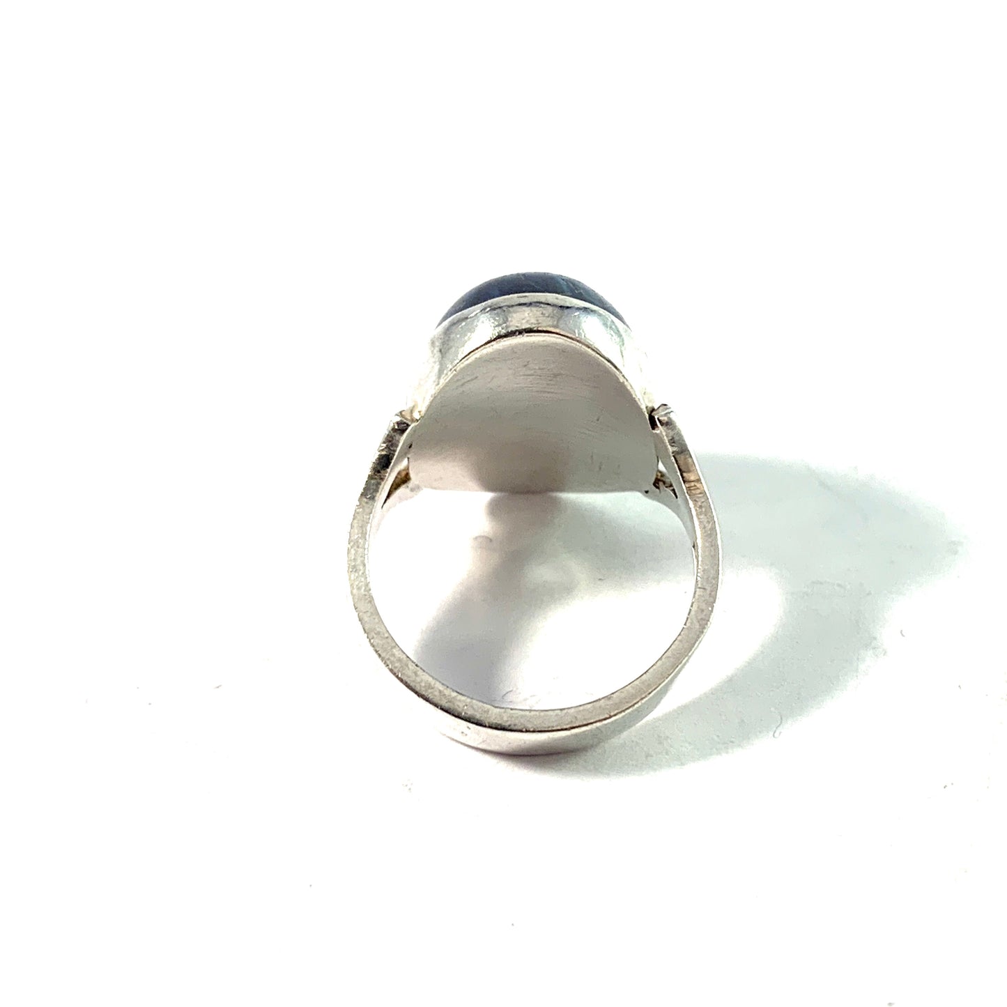 Svedling, Sweden 1966. Sterling Silver Bergslagen-Stone Ring.