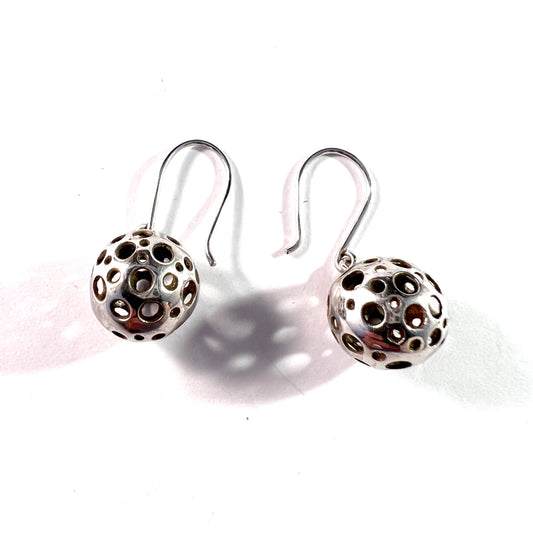 Liisa Vitali for Kultakeskus, Finland Vintage Sterling Silver Earrings.