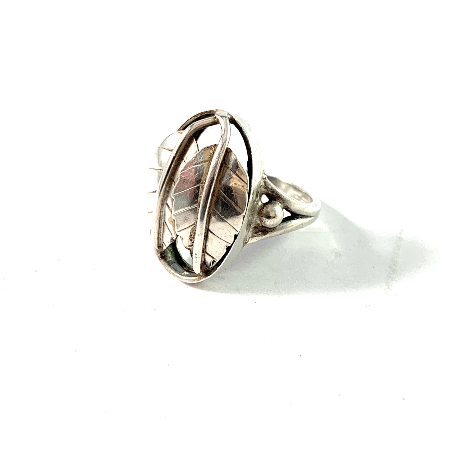 Kaplan, Stockholm 1954. Mid Century Sterling Silver Ring.