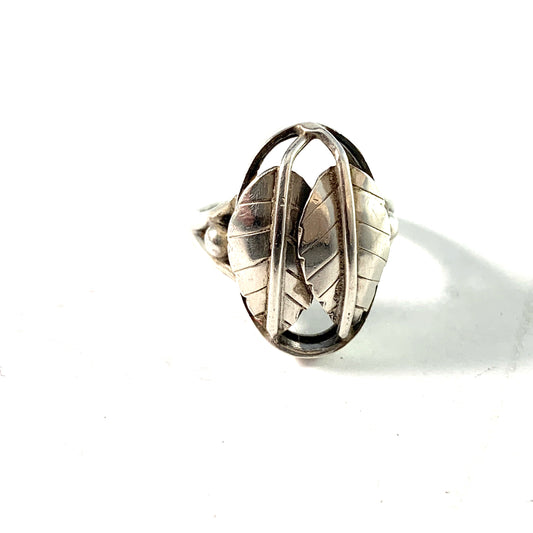 Kaplan, Stockholm 1954. Mid Century Sterling Silver Ring.