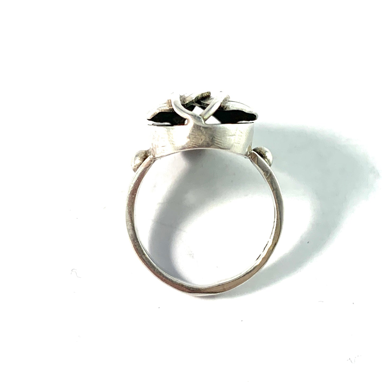 Kaplan, Stockholm 1954. Mid Century Sterling Silver Ring.