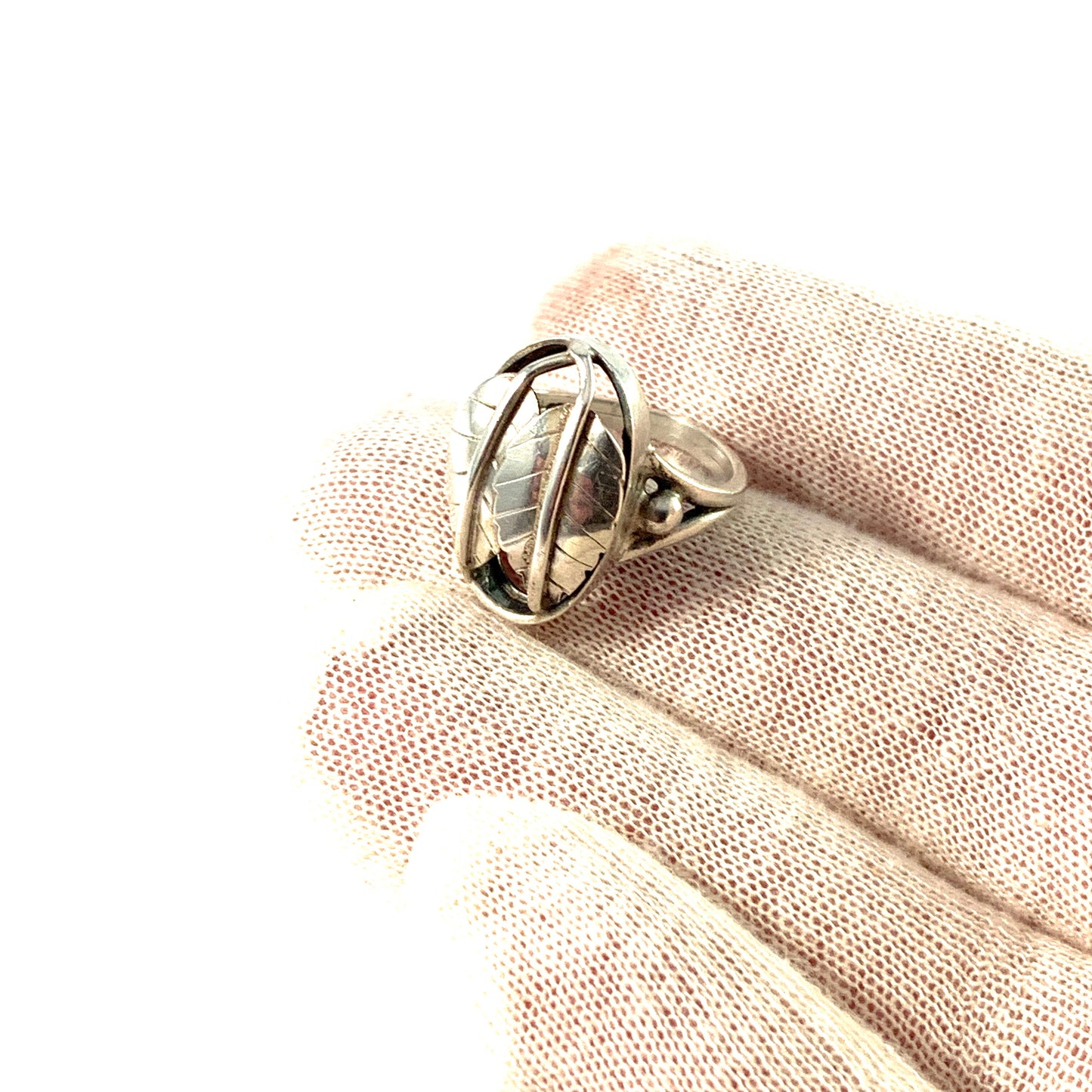 Kaplan, Stockholm 1954. Mid Century Sterling Silver Ring.