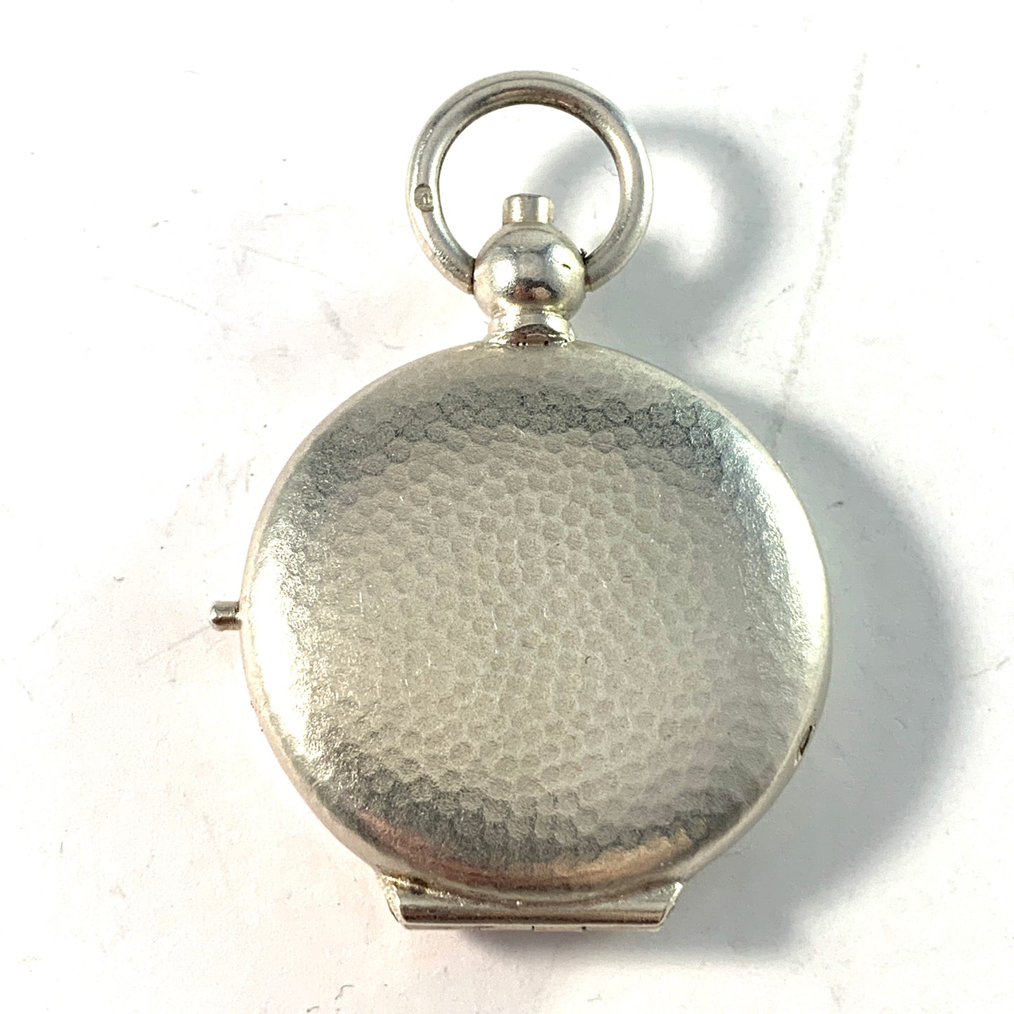 Germany c year 1900. Antique Solid Silver Locket Pendant.