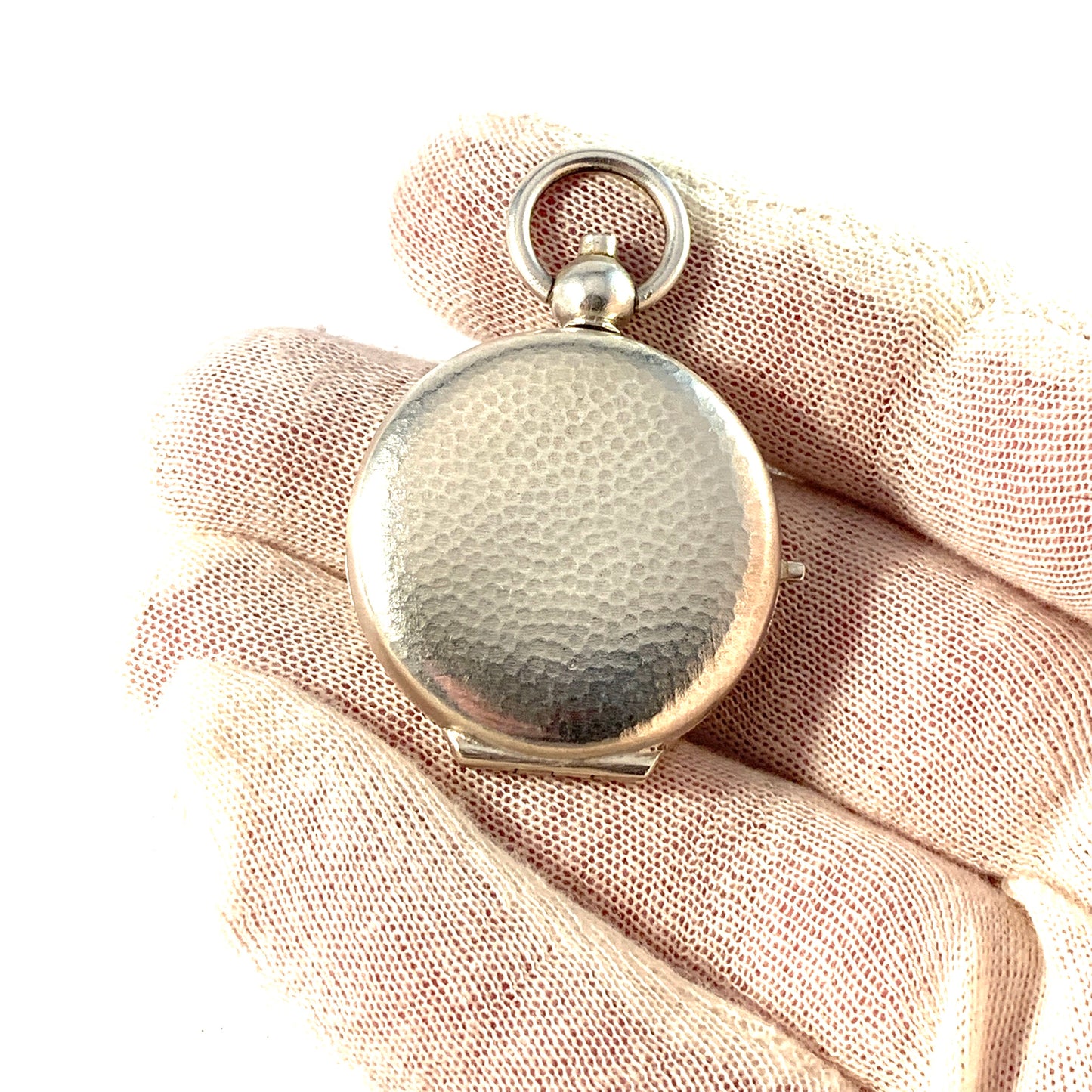 Germany c year 1900. Antique Solid Silver Locket Pendant.