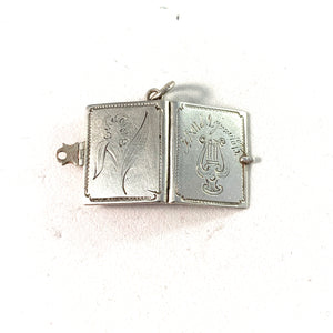 Vintage Sterling Silver Locket  Locket Pendant Sterling Silver