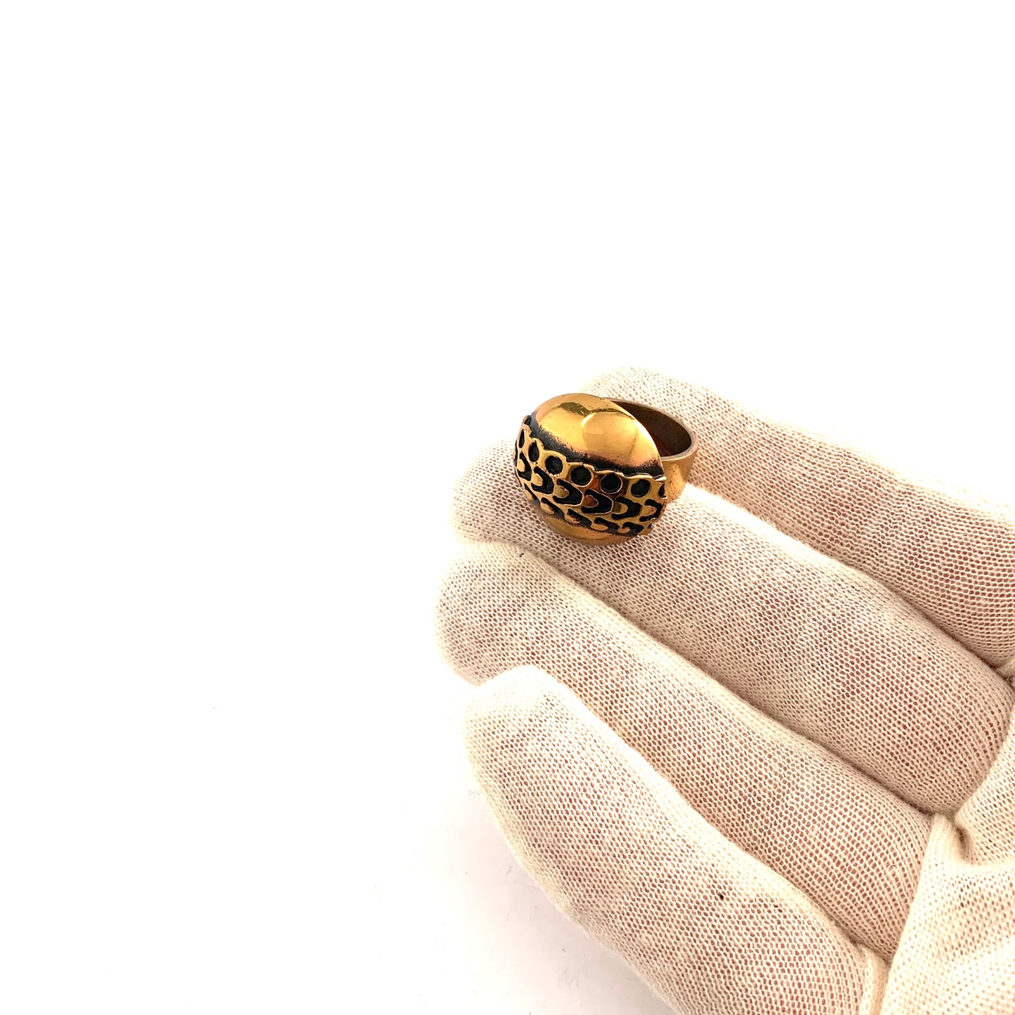 Pentti Sarpaneva, Finland 1970s Bronze Adjustable Size Ring.