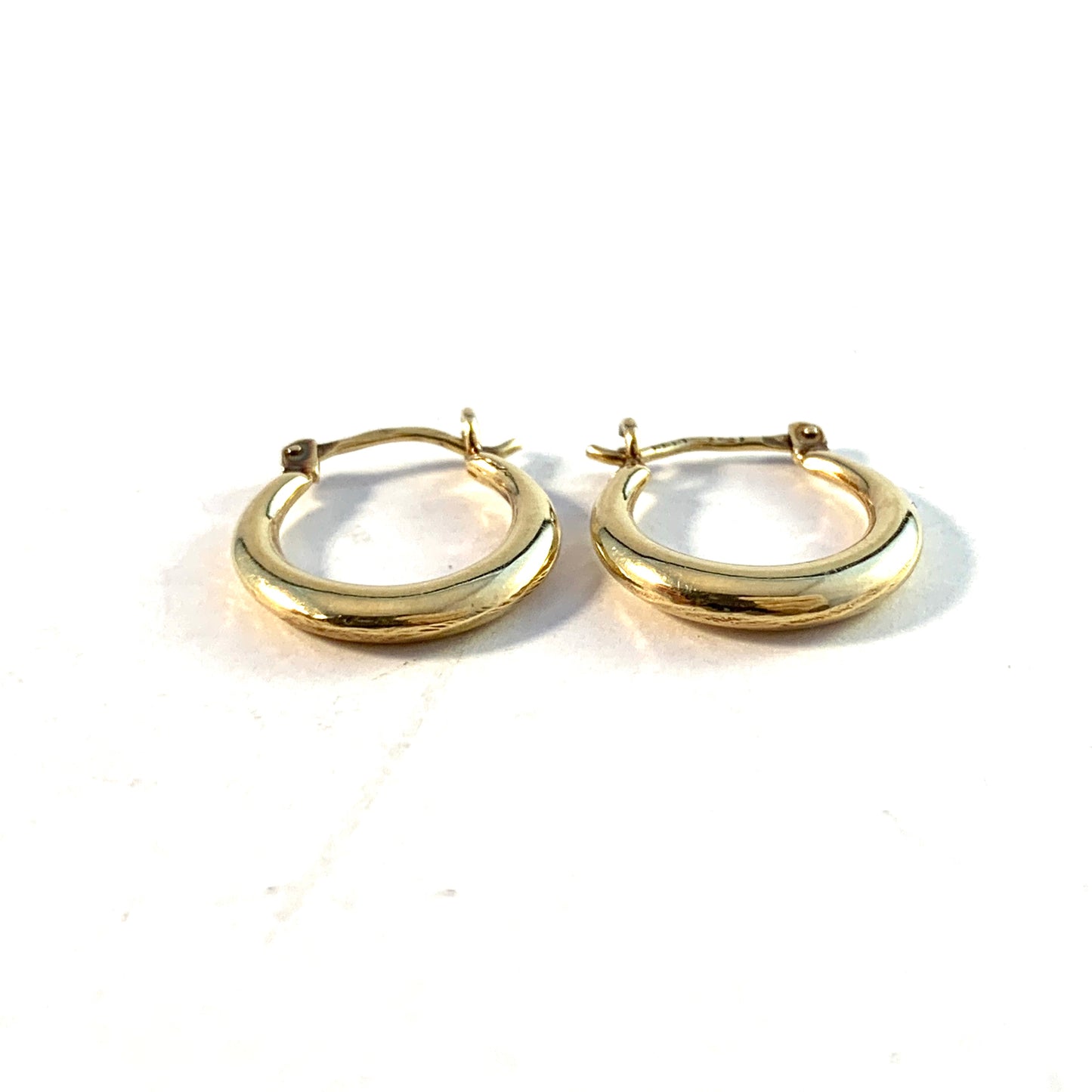 Finland Mid Century 14k Gold Earrings.