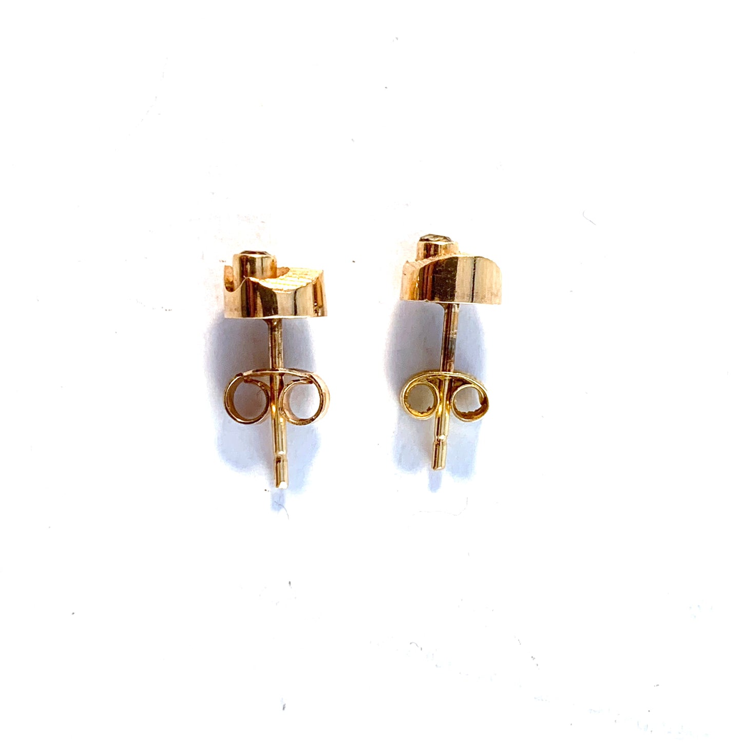 Sten & Laine Finland Vintage 14k Gold Rock Crystal Earrings.