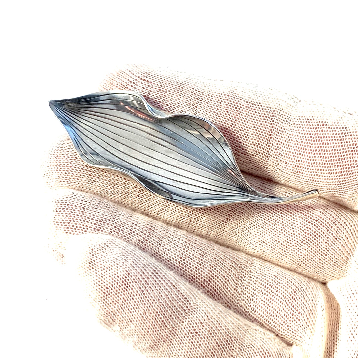 Gertrud Engel for A Michelsen Sweden 1952. Sterling Silver Brooch. Signed.