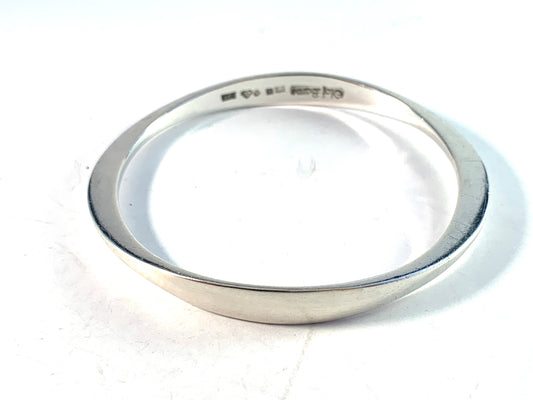 Olof Barve, Ibe  Dahlquist, Sweden 1965. Sterling Silver Bangle Bracelet. Signed