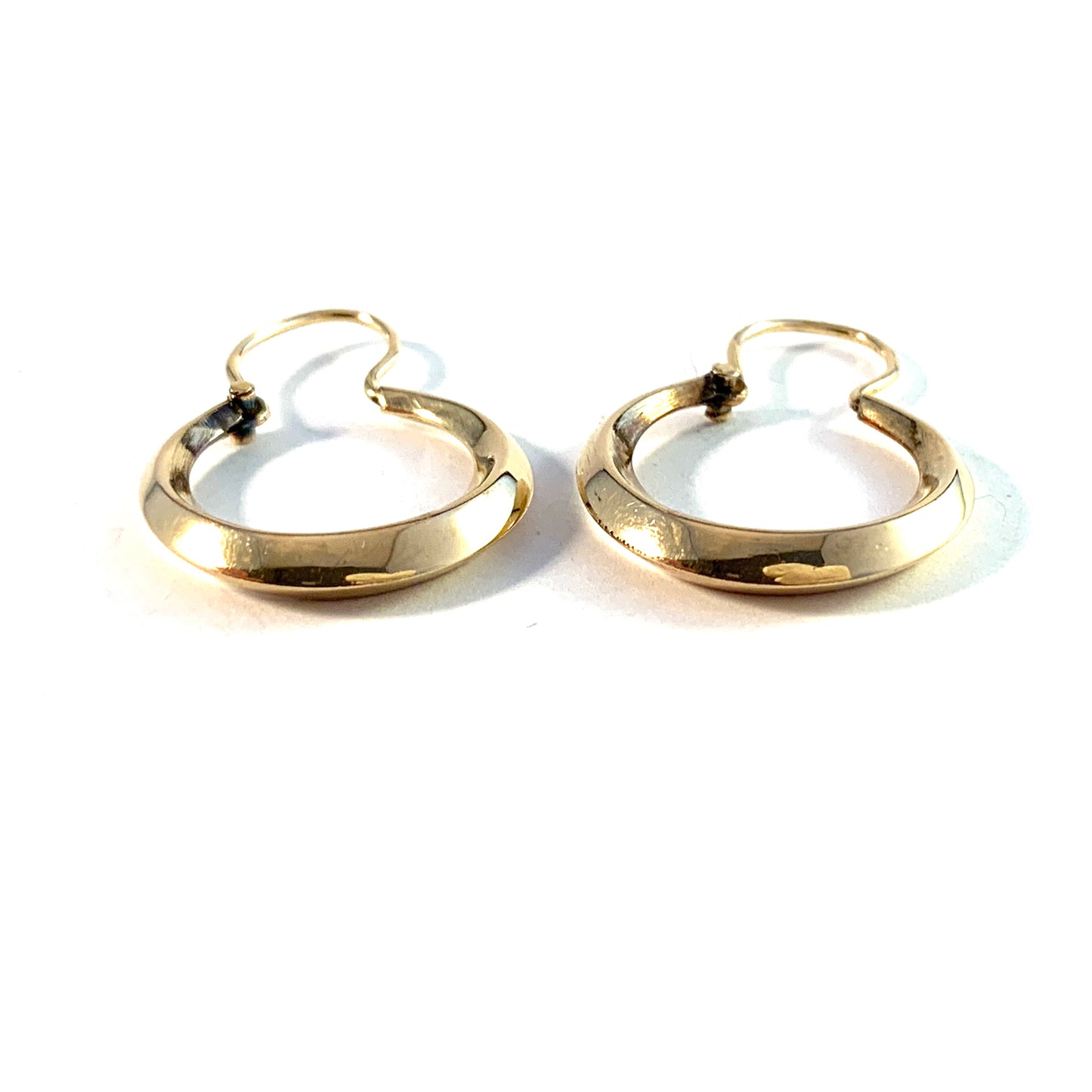 Vintage Mid Century 18k Gold Earrings