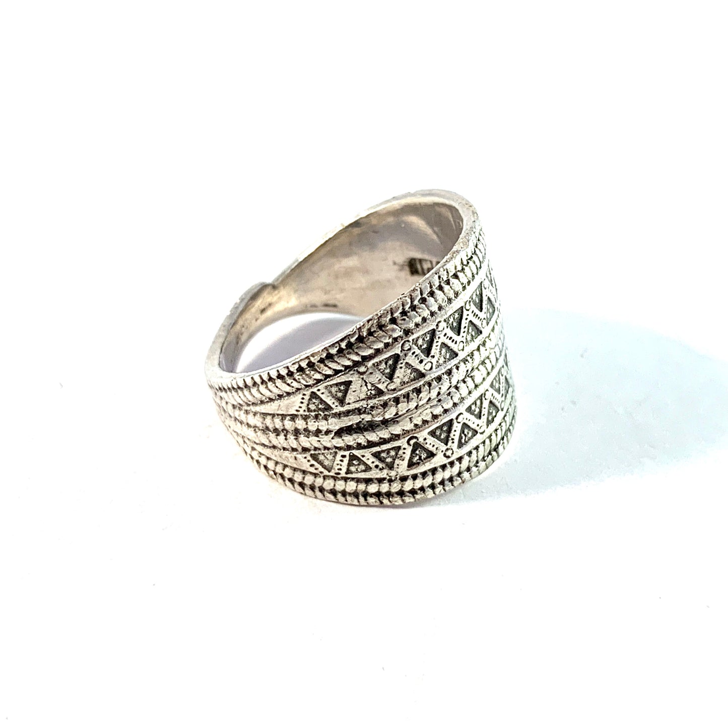 Odd Magnusson, Sweden 1982. Vintage Viking Copy Sterling Silver Unisex Ring.