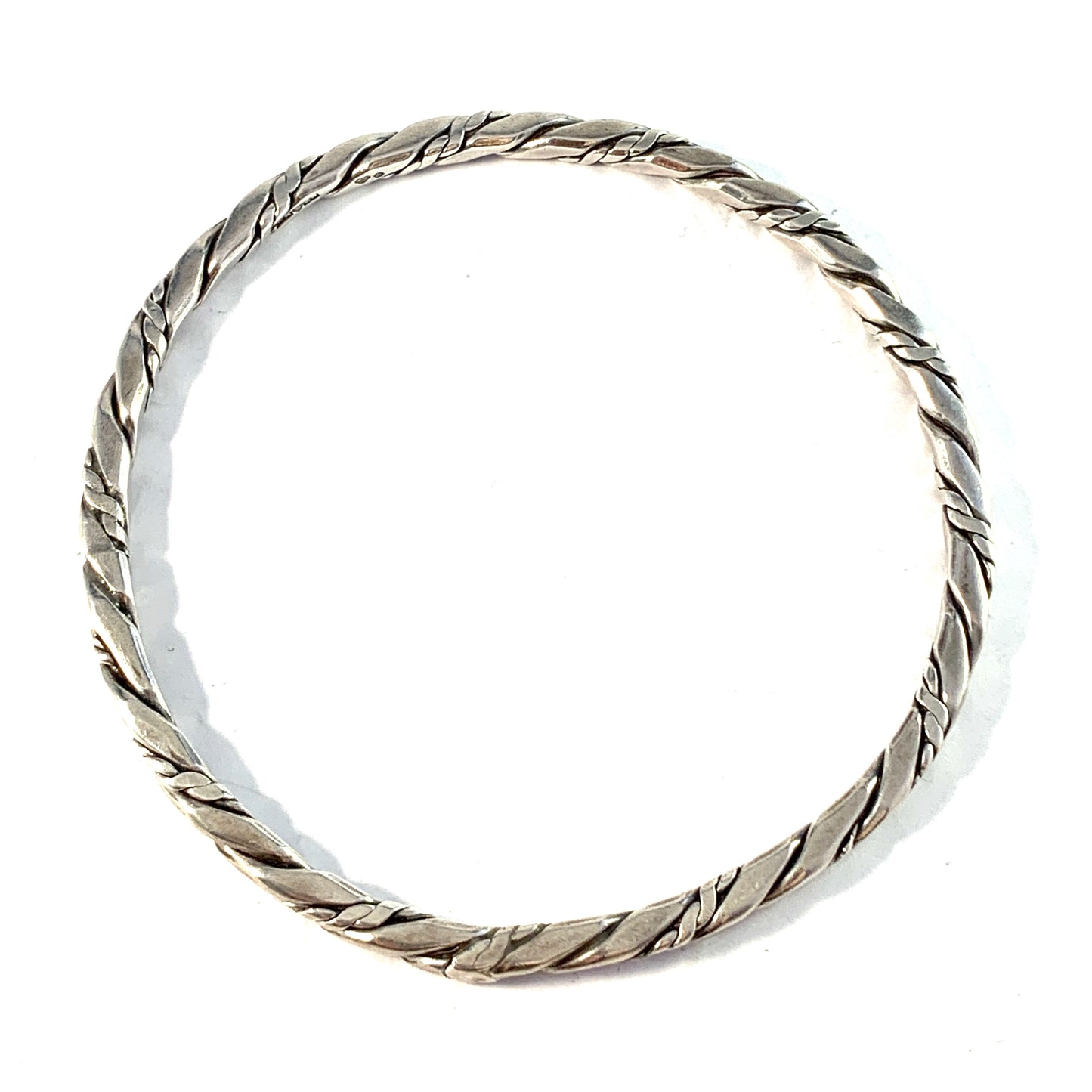 Kaplan, Sweden year 1955. Sterling Silver Bangle Bracelet.