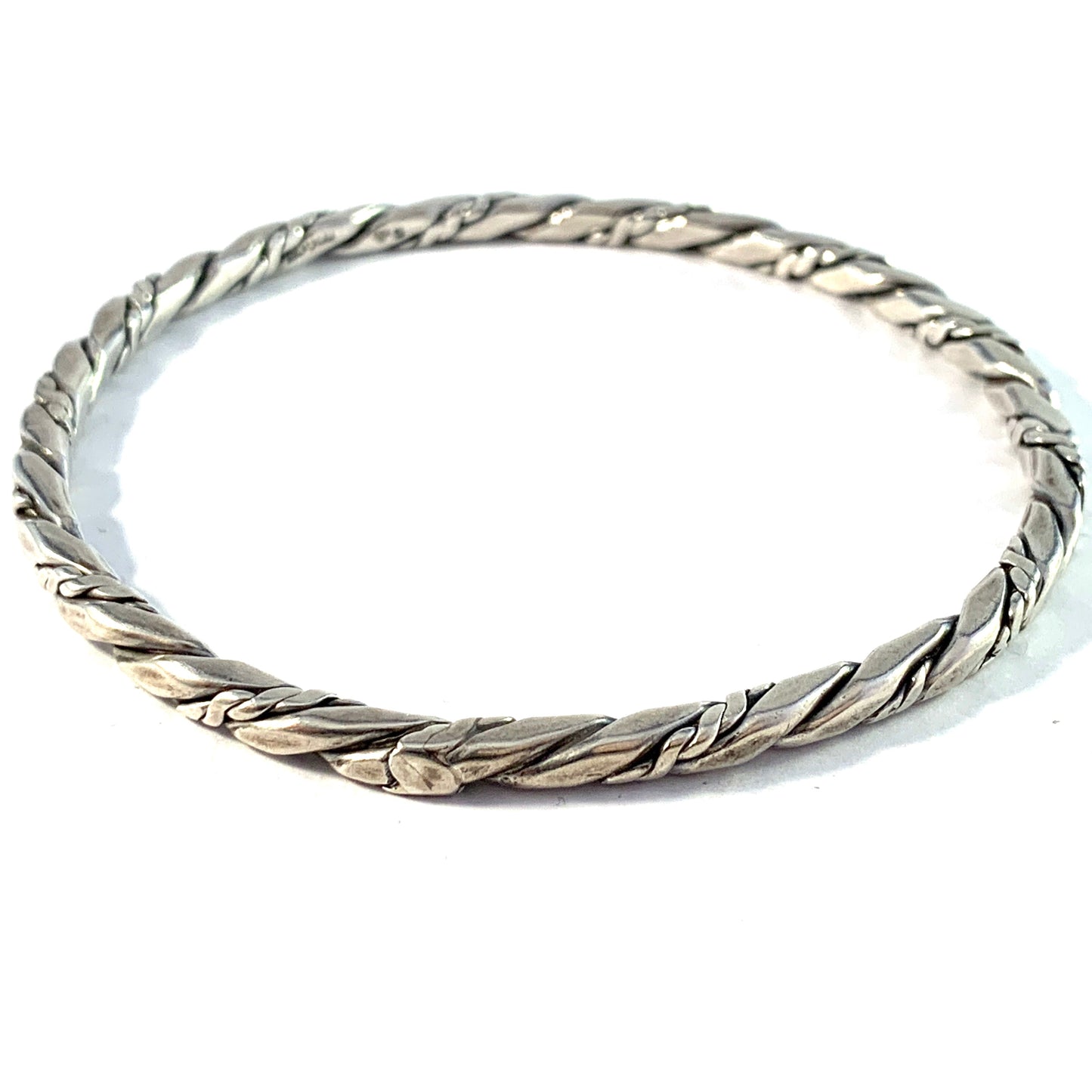 Kaplan, Sweden year 1955. Sterling Silver Bangle Bracelet.