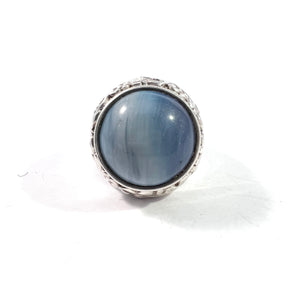Wiktorsson, Sweden 1960s. Vintage Sterling Silver Bergslagen-stone Unisex Ring.