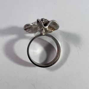 Gson Liedholm for Tre Städ, Sweden 1973 Vintage Modernist Sterling Silver Ring. Signed.