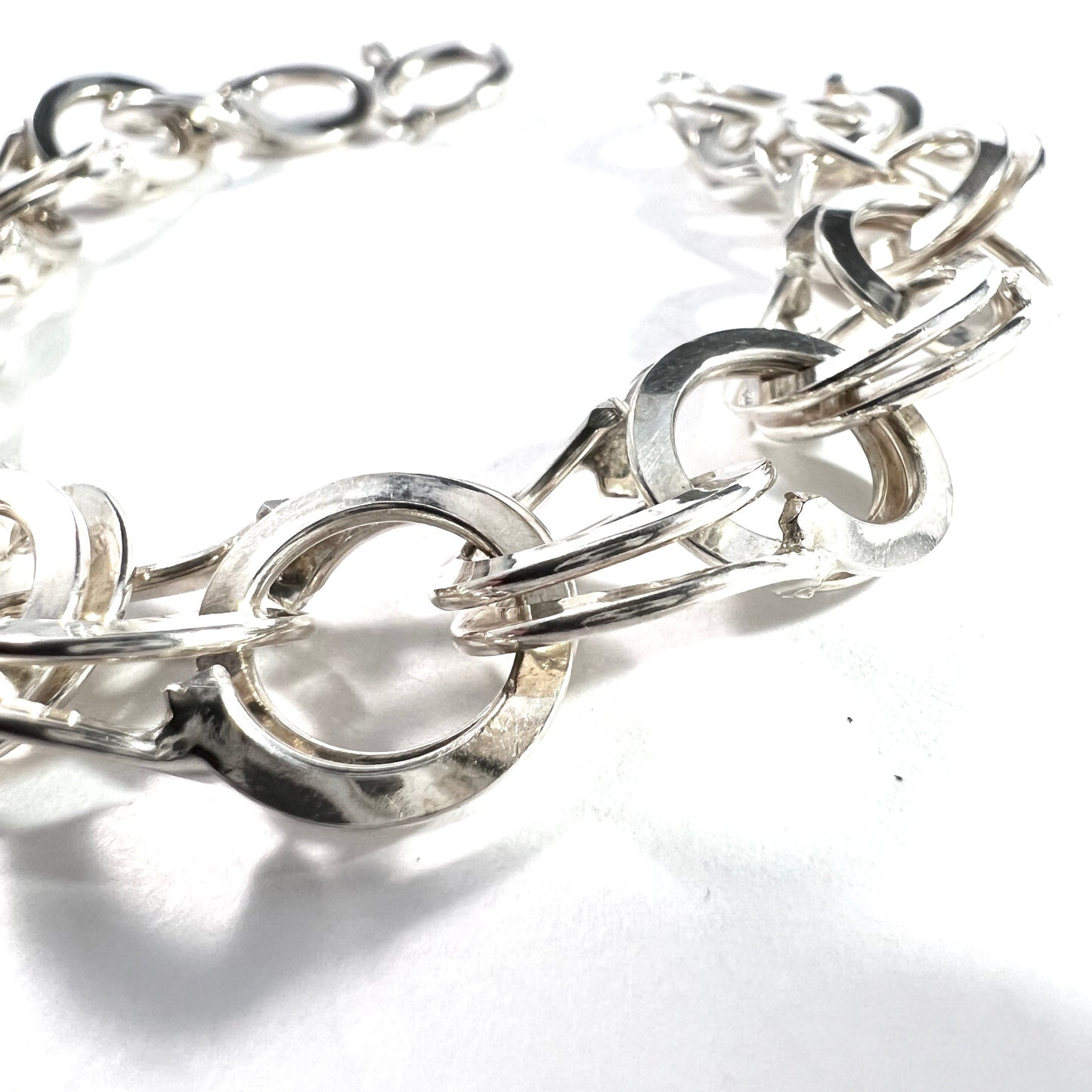 Curt Hallberg, Sweden 1965-78. Vintage Sterling Silver Charm Bracelet.