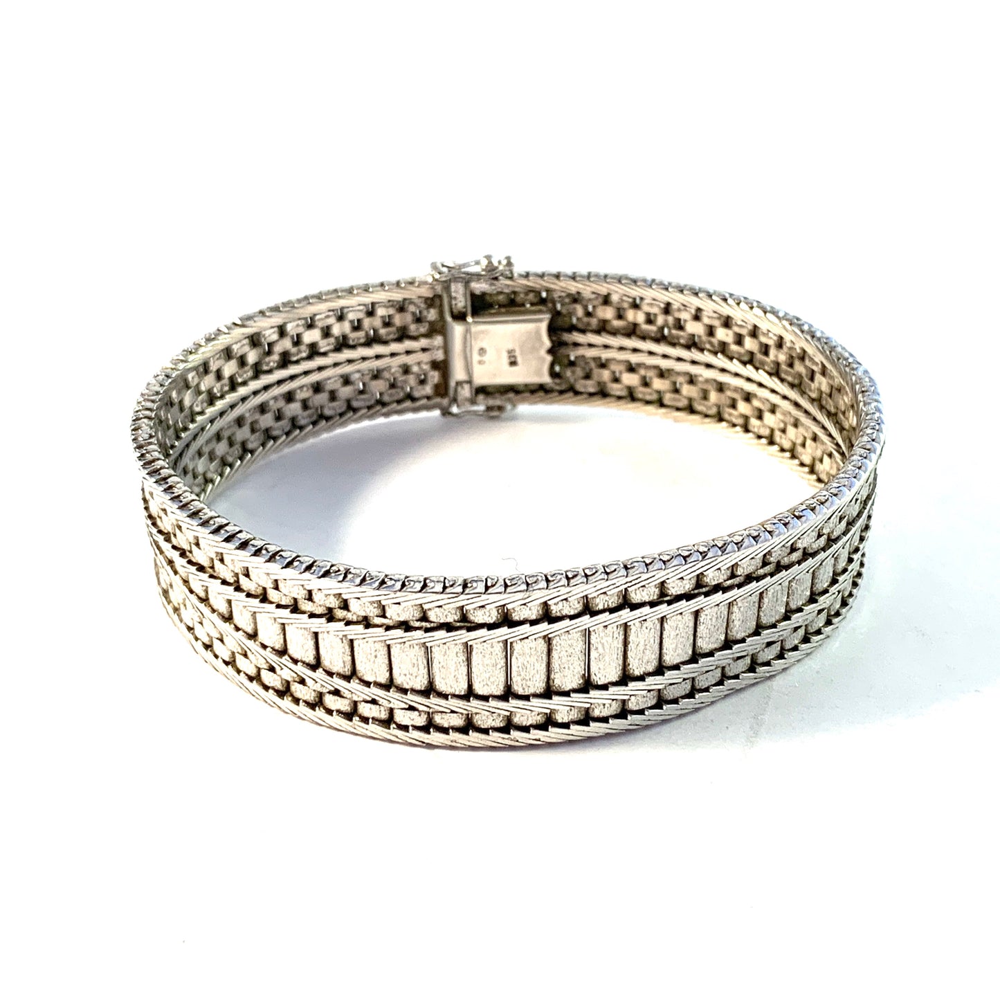 Germany Vintage c 1950s Solid 830 Silver Bracelet. 1.3oz