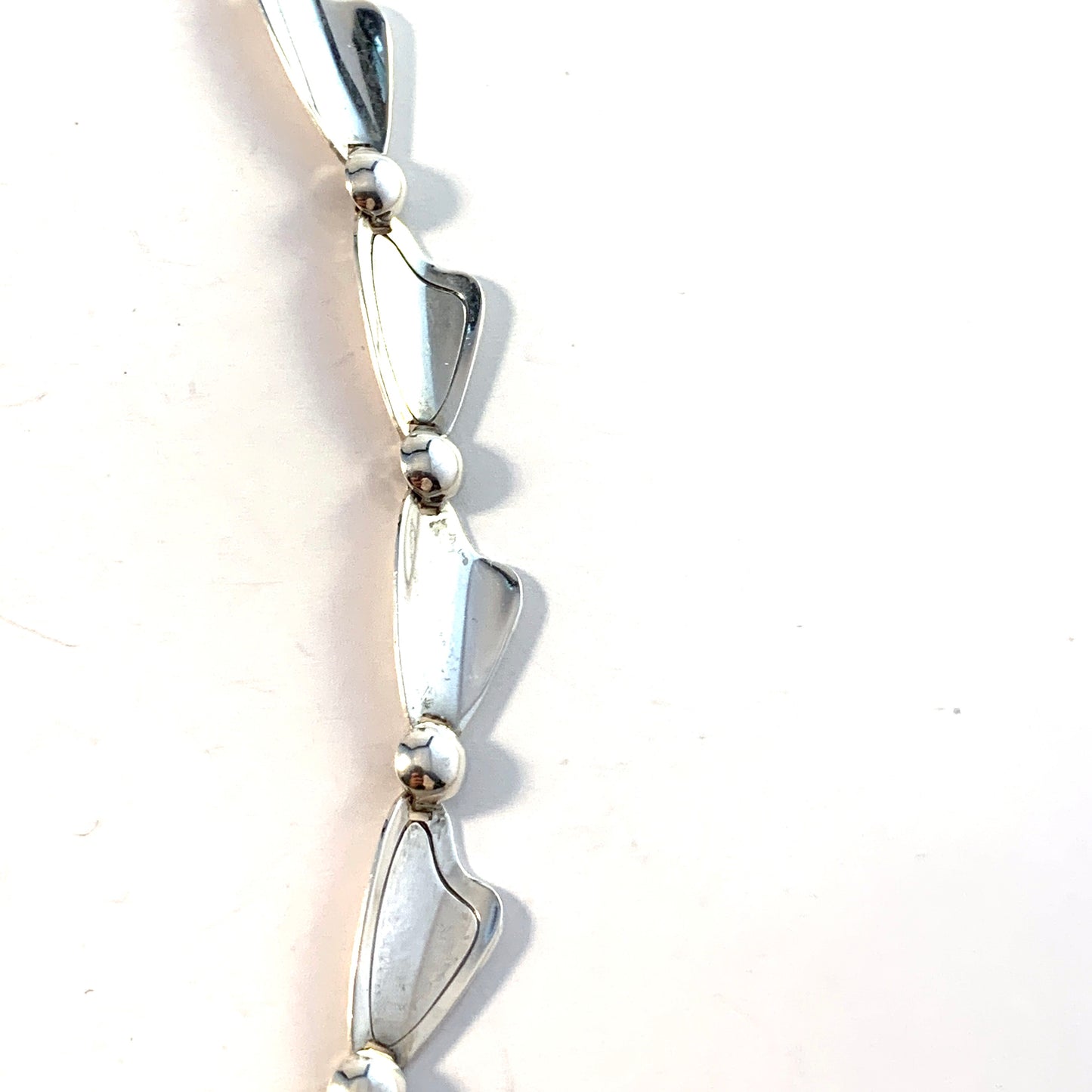 Sweden 1960s. Sterling Silver Link Necklace.