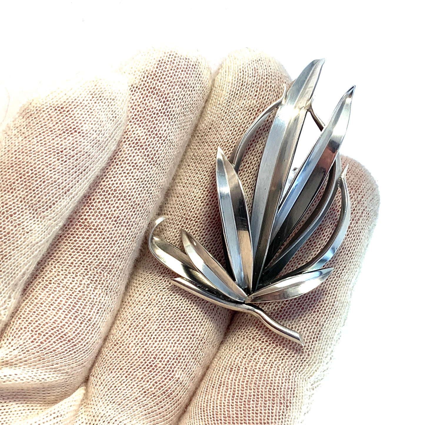 Gertrud Engel for A Michelsen Sweden 1951 Sterling Silver Brooch. Signed