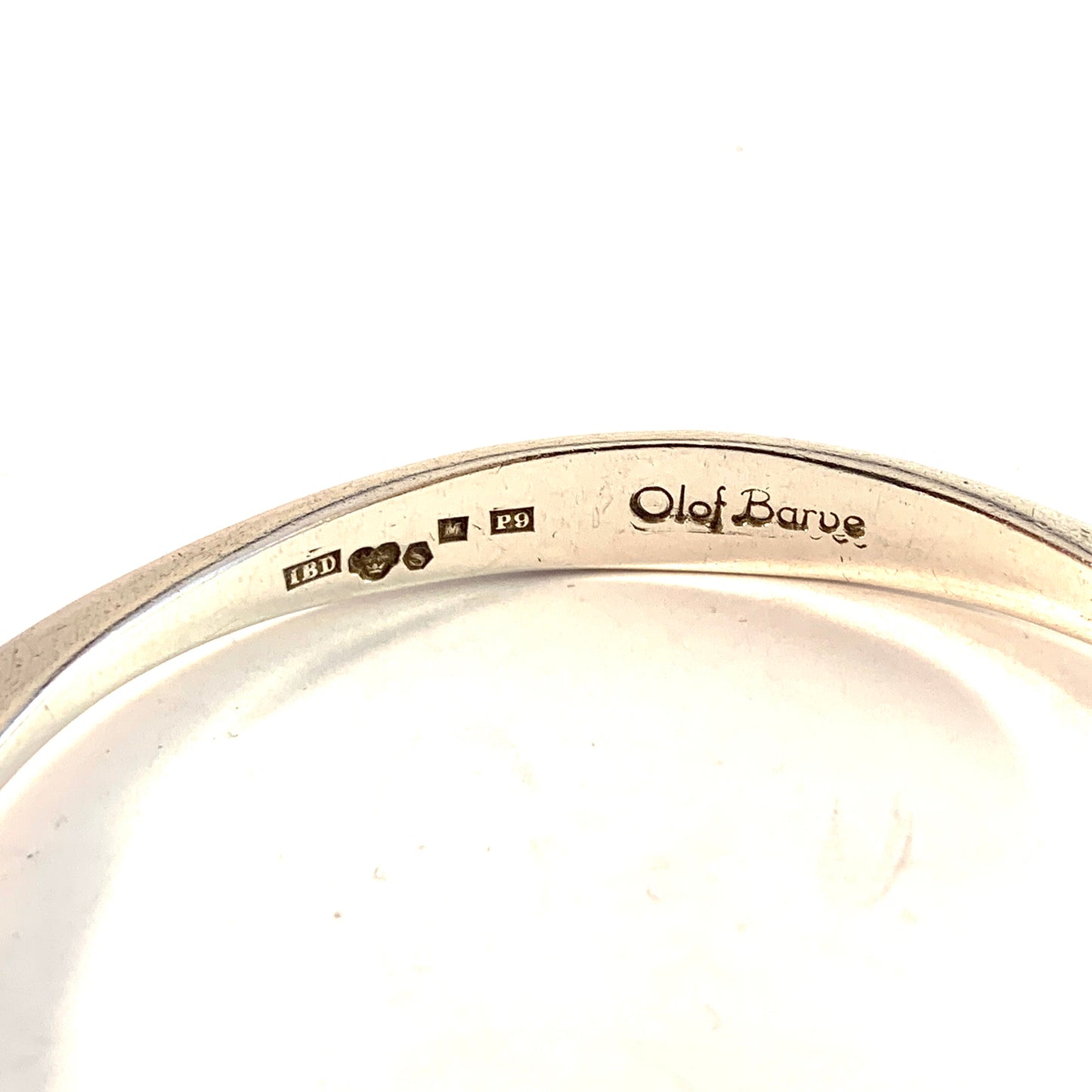 Olof Barve, Ibe Dahlquist, Sweden 1965. Sterling Silver Bangle Bracelet. Signed