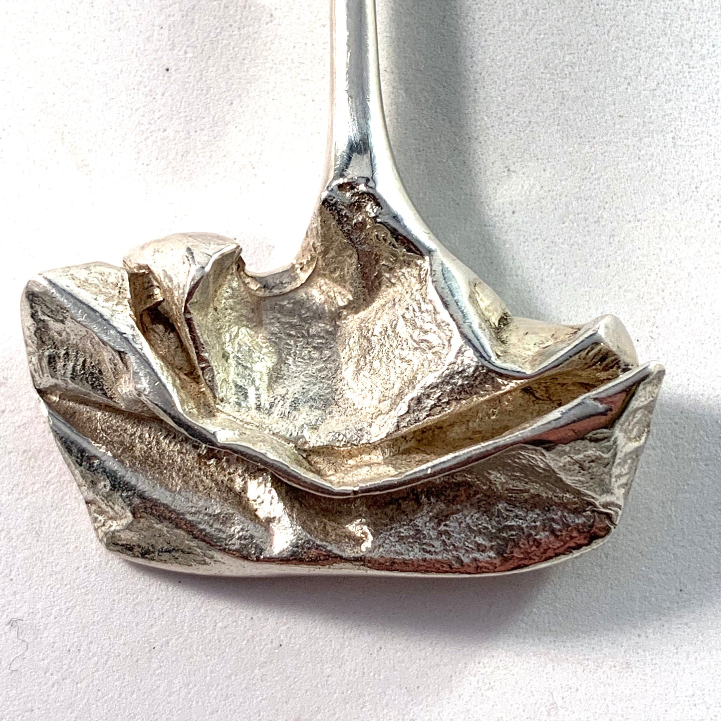 Niels Erik From, Denmark 1960s Huge Sterling Silver Pendant Necklace.