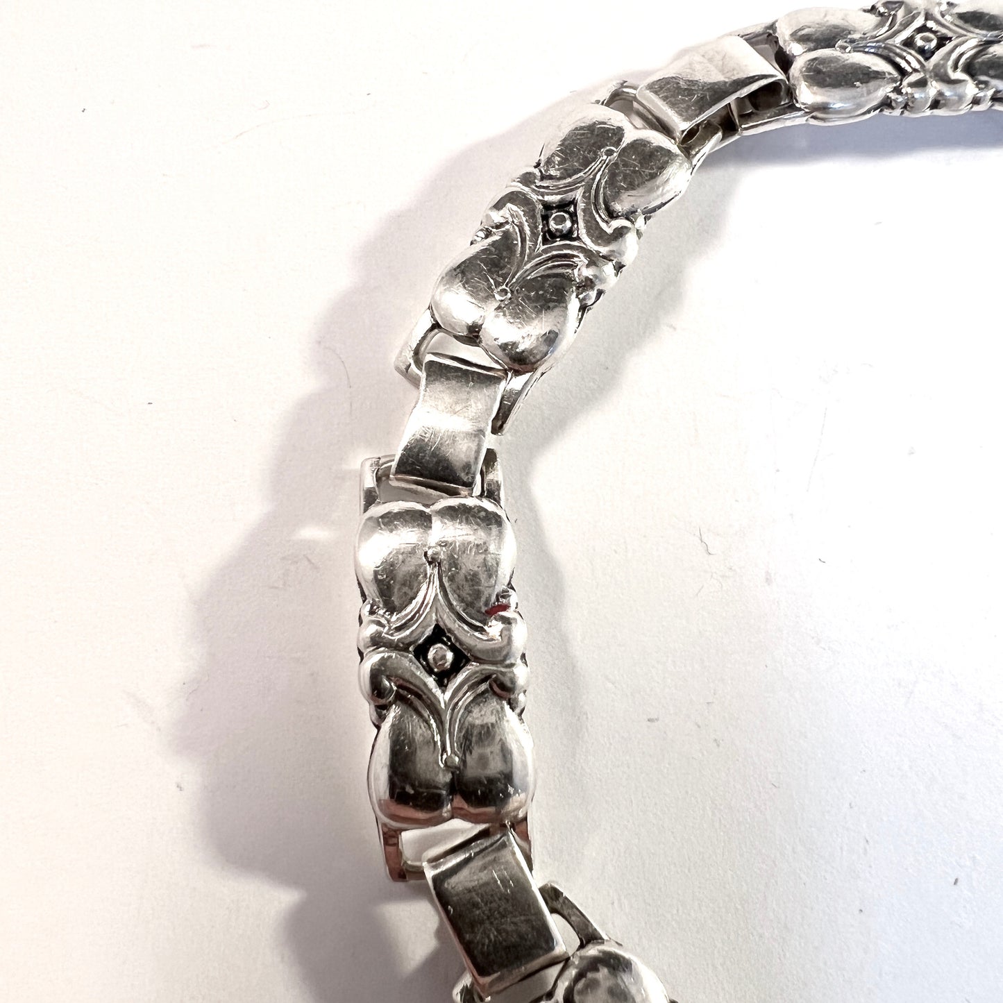 Eiler & Marloe, Copenhagen 1930s. Art Deco Solid Silver Bracelet.