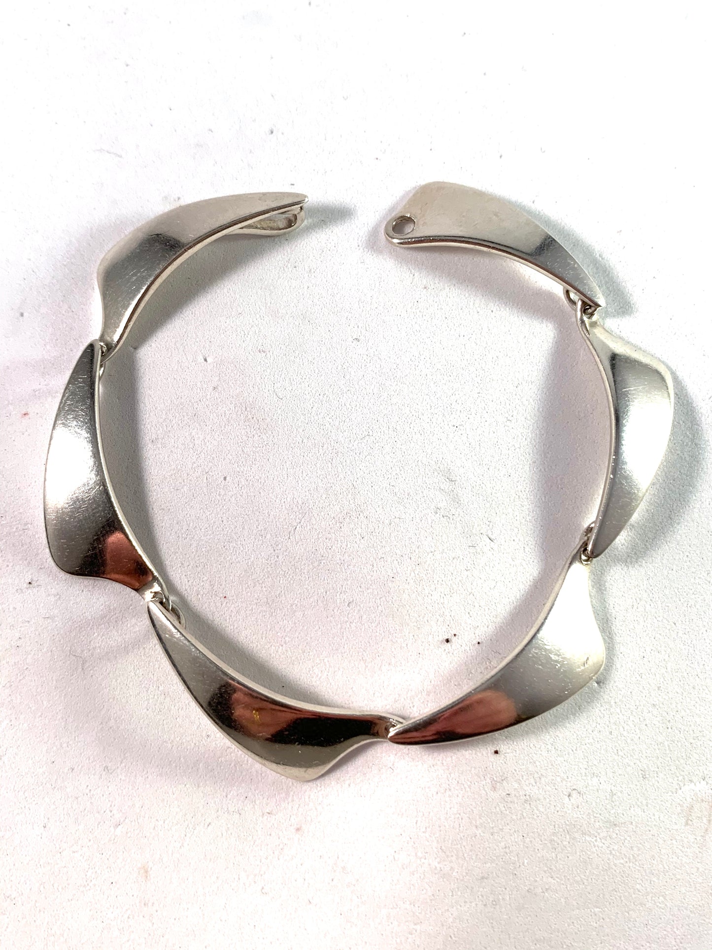 Aarre & Krogh, Denmark 1960s Sterling Silver Panel Bracelet