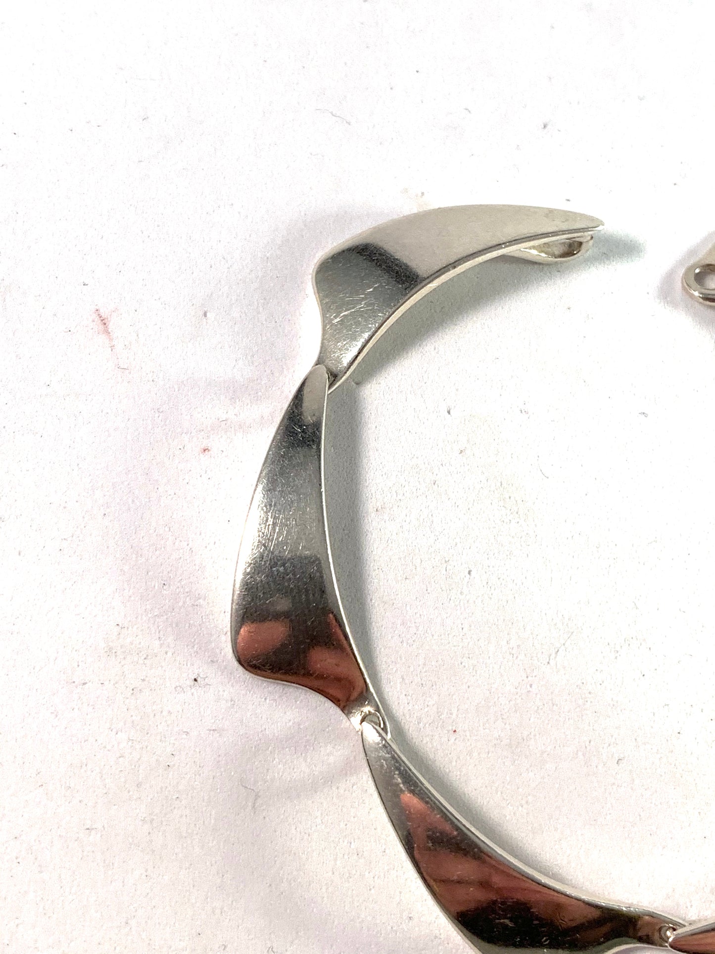 Aarre & Krogh, Denmark 1960s Sterling Silver Panel Bracelet