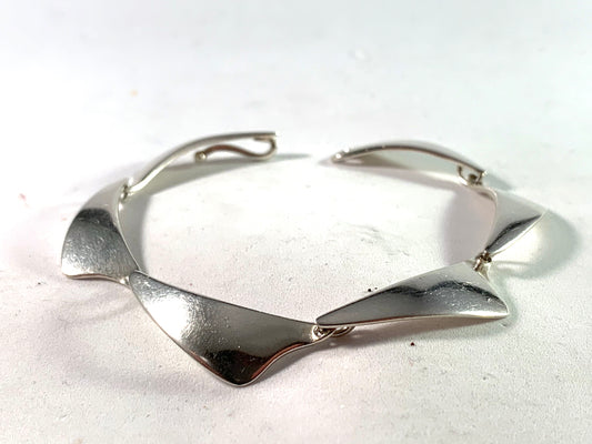 Aarre & Krogh, Denmark 1960s Sterling Silver Panel Bracelet