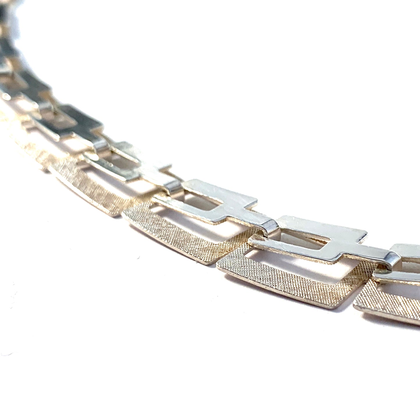 Friedrich Speidel, Germany, Mid Century Modern 1950-60s Solid 835 Silver Necklace.