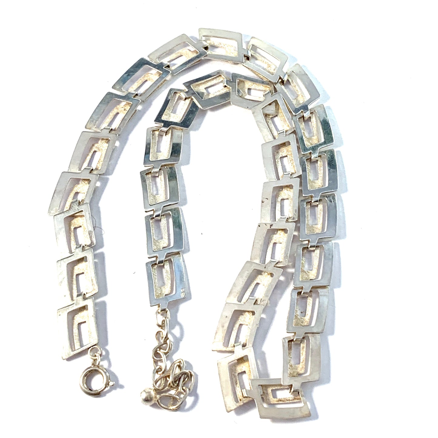 Friedrich Speidel, Germany, Mid Century Modern 1950-60s Solid 835 Silver Necklace.