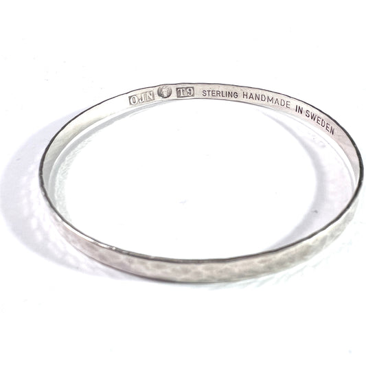 Owe Johansson, Sweden 1969. Vintage Sterling Silver Bangle Bracelet.