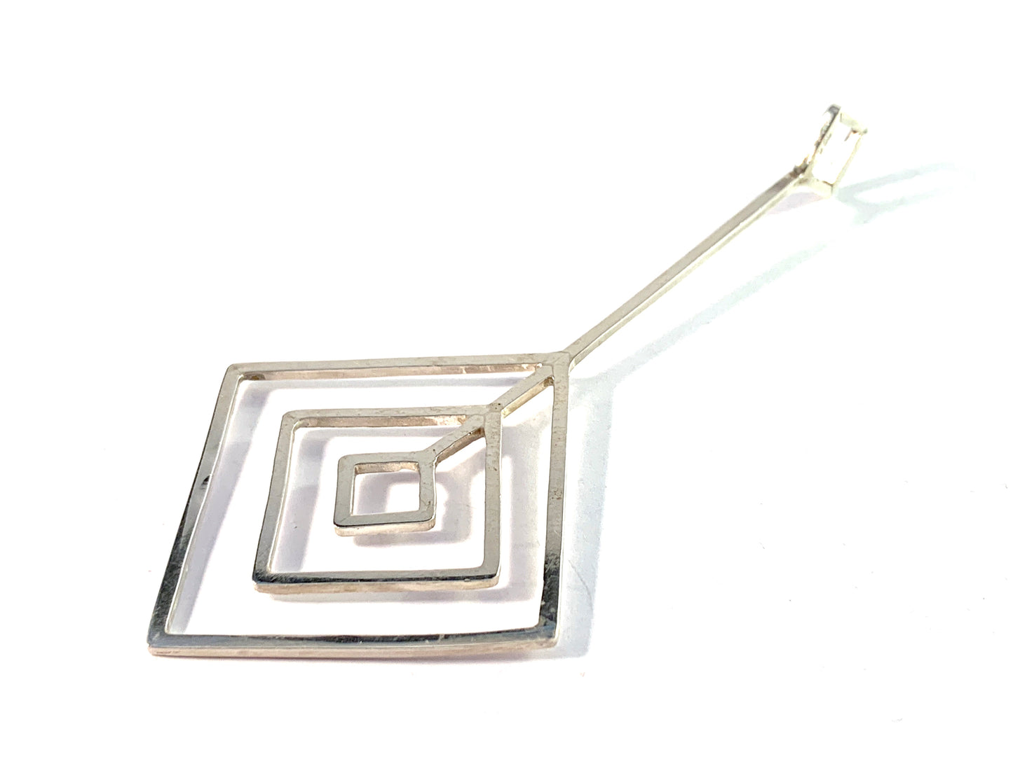 Sweden 1970s. Sterling Silver Large Pendant.