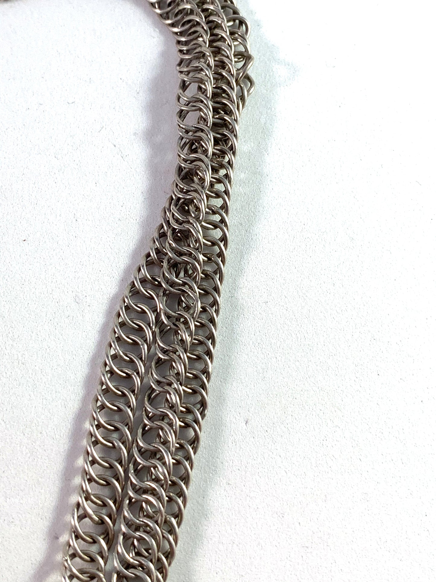 Johan Mathias Holm, Sweden year 1817-30 Georgian Solid Silver Paste Choker Necklace.