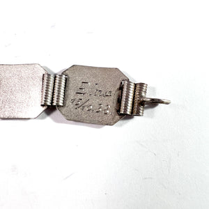 Konrad Wolff, Finland 1938. Vintage Solid Silver Bracelet.