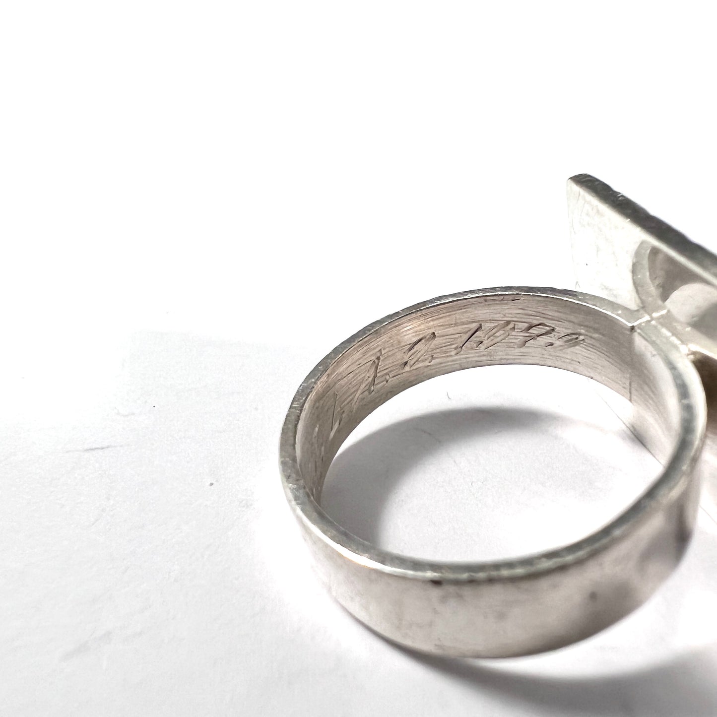 Reijo Raitila for Raitila & Kni, Finland 1969. Vintage Solid Silver Ring.