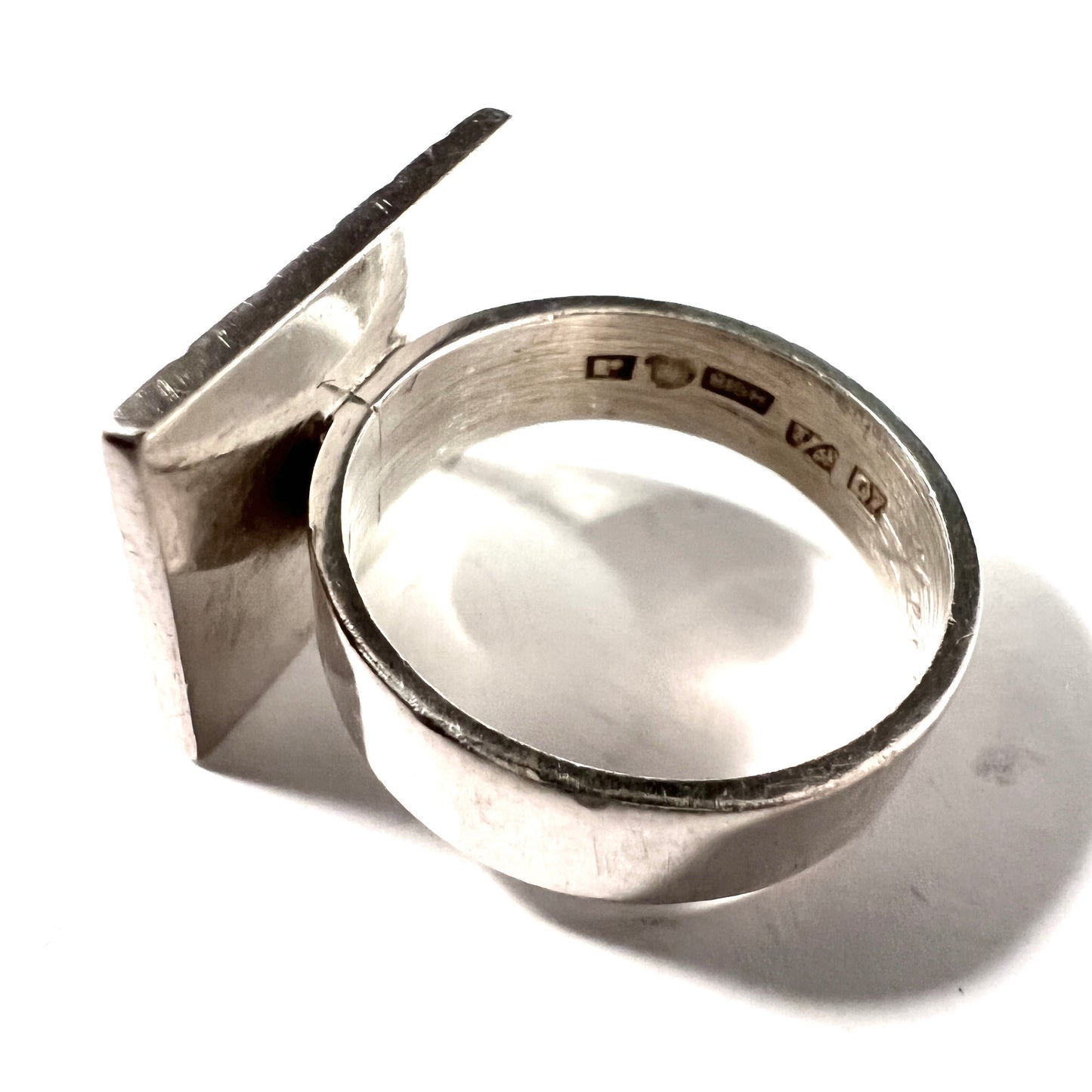 Reijo Raitila for Raitila & Kni, Finland 1969. Vintage Solid Silver Ring.