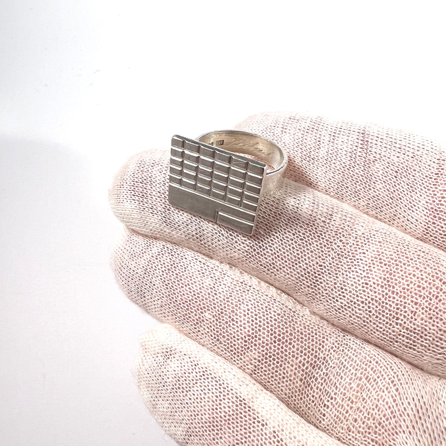 Reijo Raitila for Raitila & Kni, Finland 1969. Vintage Solid Silver Ring.