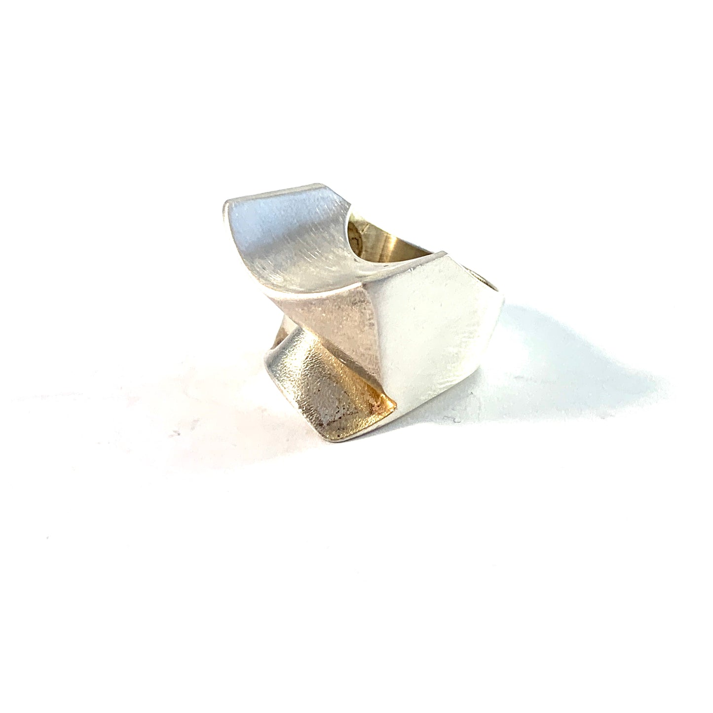 Bjorn Weckstrom for Lapponia, Finland 1975. Bold Sterling Silver Ring. Design: Carina