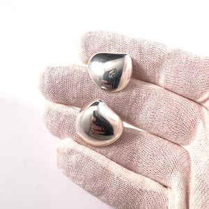 BREV for Uno A Erre, Italy 1970-80s. Sterling Silver Earrings.