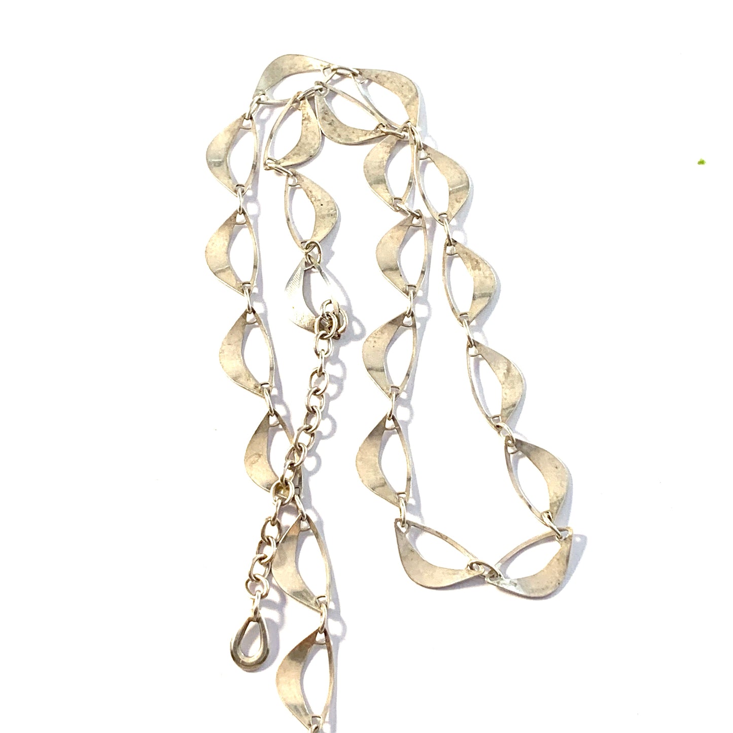 Friedrich Binder, Germany Vintage 1950s Solid Silver Necklace.