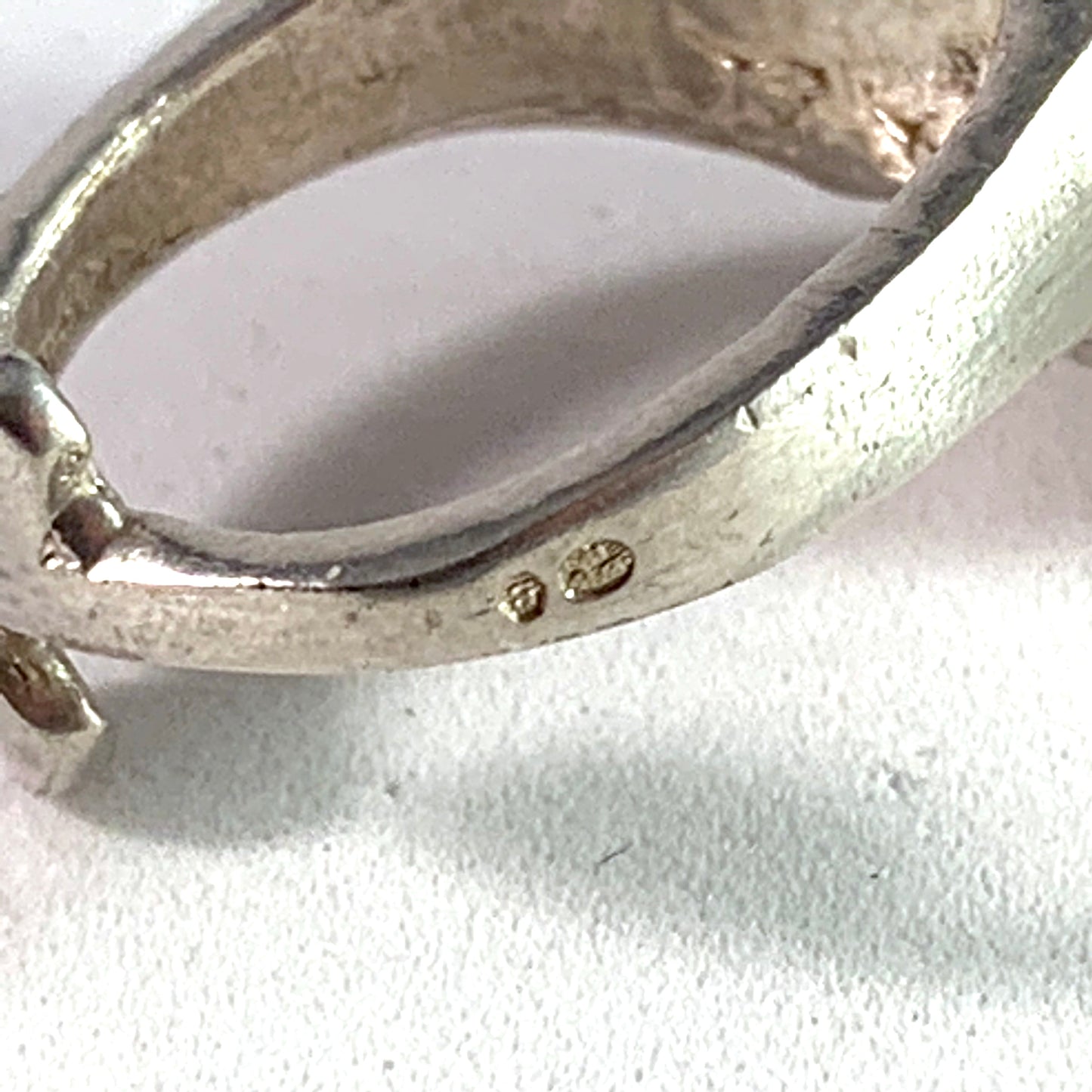 Robbert, Sweden 1970s Vintage Sterling Silver Culture Pearl Ring. Signed.