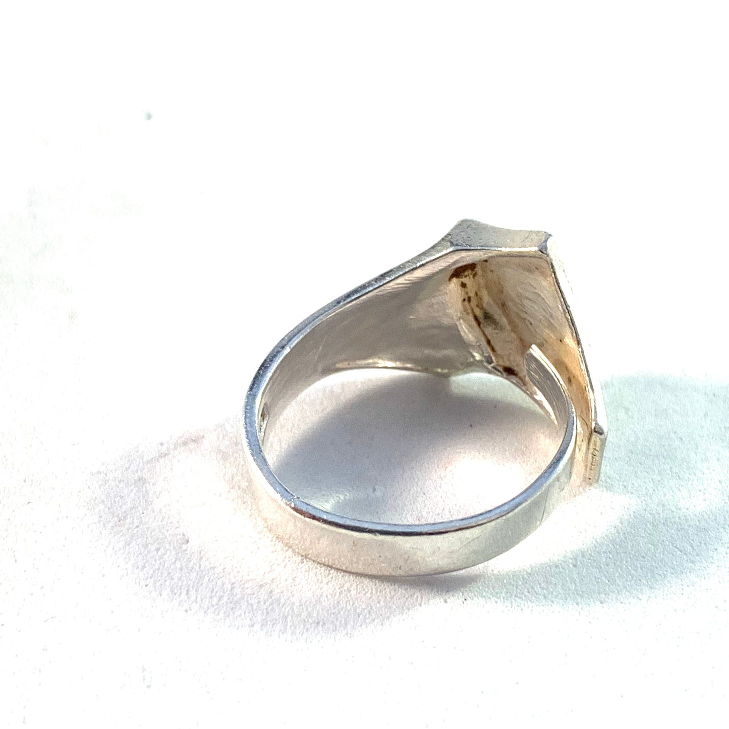 Matti Hyvärinen Finland Vintage Modernist Sterling Silver Ring. Signed