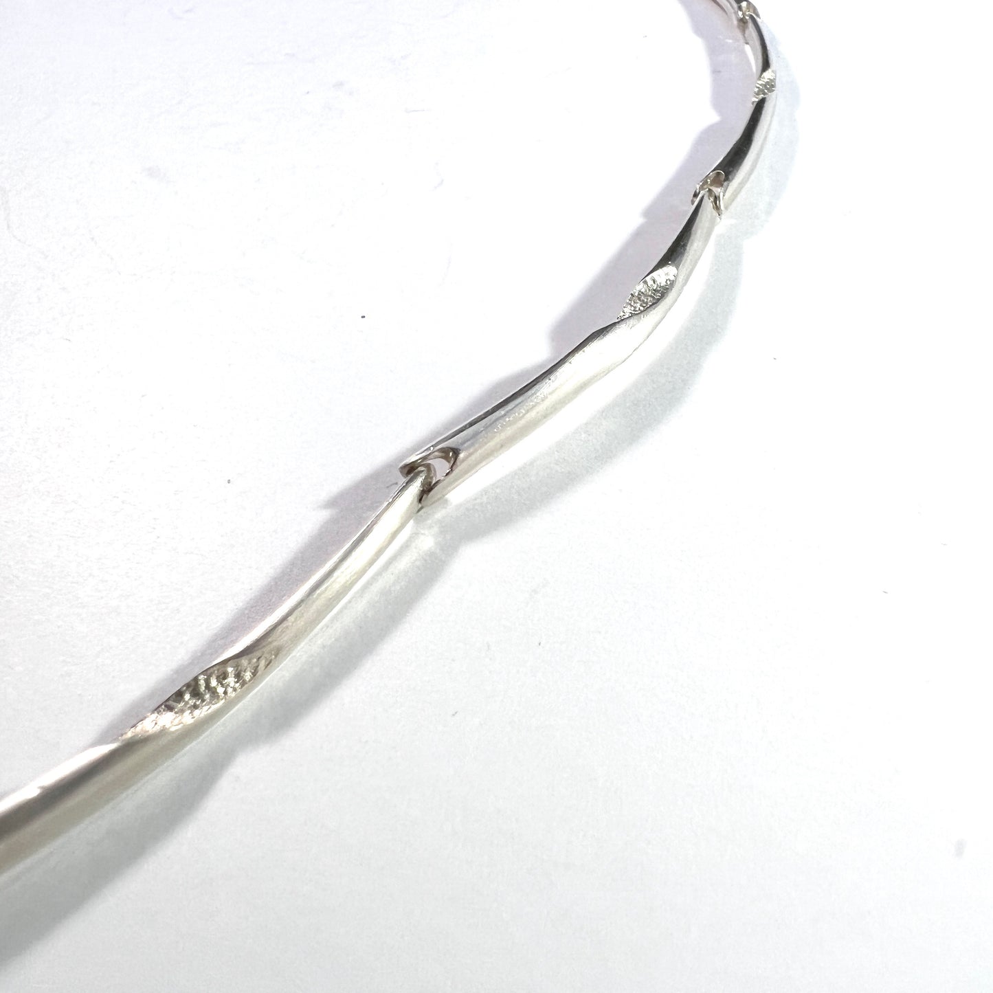 Tammen Koru, Finland 1980s. Vintage Sterling Silver Necklace.